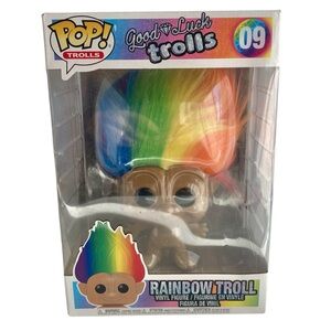 Funko Pop! Rainbow Troll Doll  09 Good Luck Trolls 10"